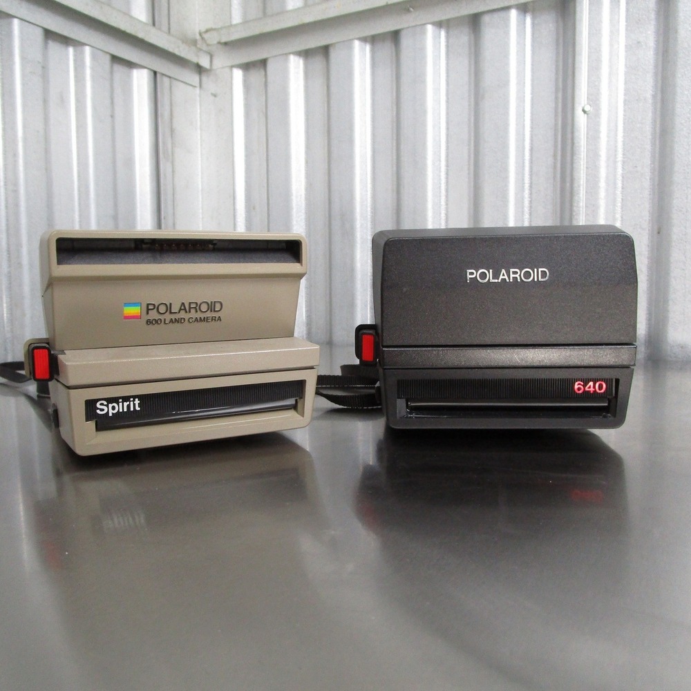 Polaroid 600 Land Camera Lot Spirit Tan 640 Black Vintage Instant Cameras READ*